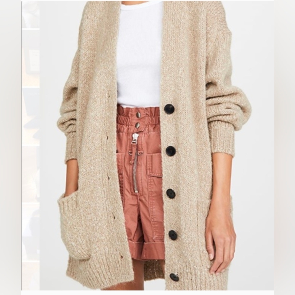 Isabel Marant Etoile Alpaca SCOTT Cardigan Sweater Size 40
